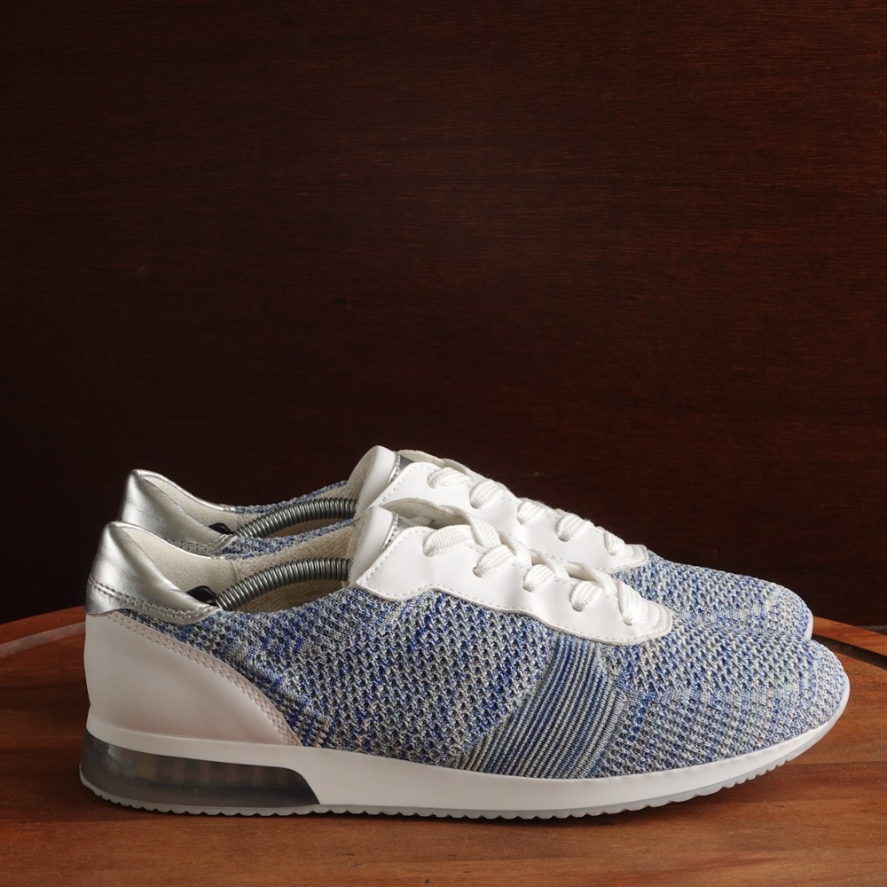 Ara Sneakers WMS SZ UK 7.5 US 10 Blue Leigh Aqua Athleisure Preppy Walking Shoes